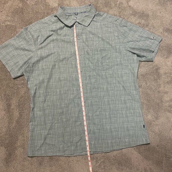 Kuhl Polyester Button Up Short Sleeve Men’s Size XL - Blue Gray - Picture 14 of 15